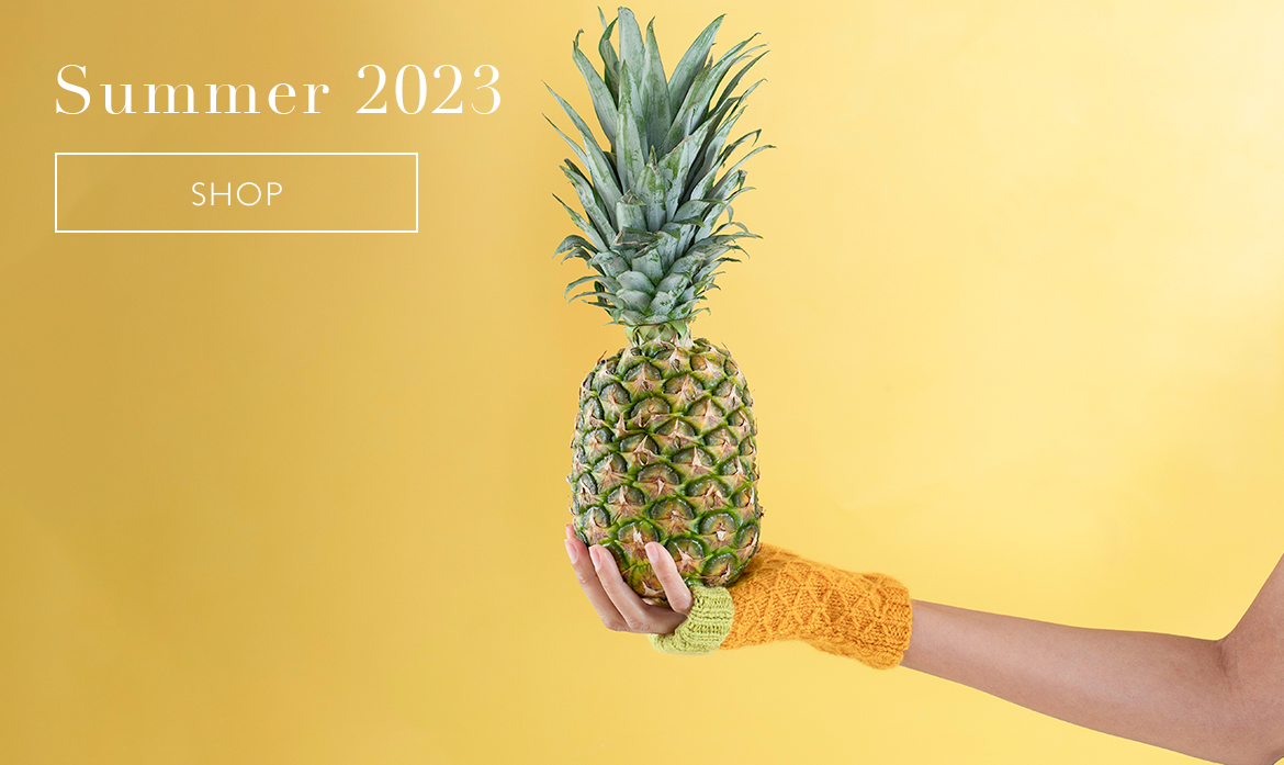 fruit inspired knitting kits from TOFT for Summer 2023